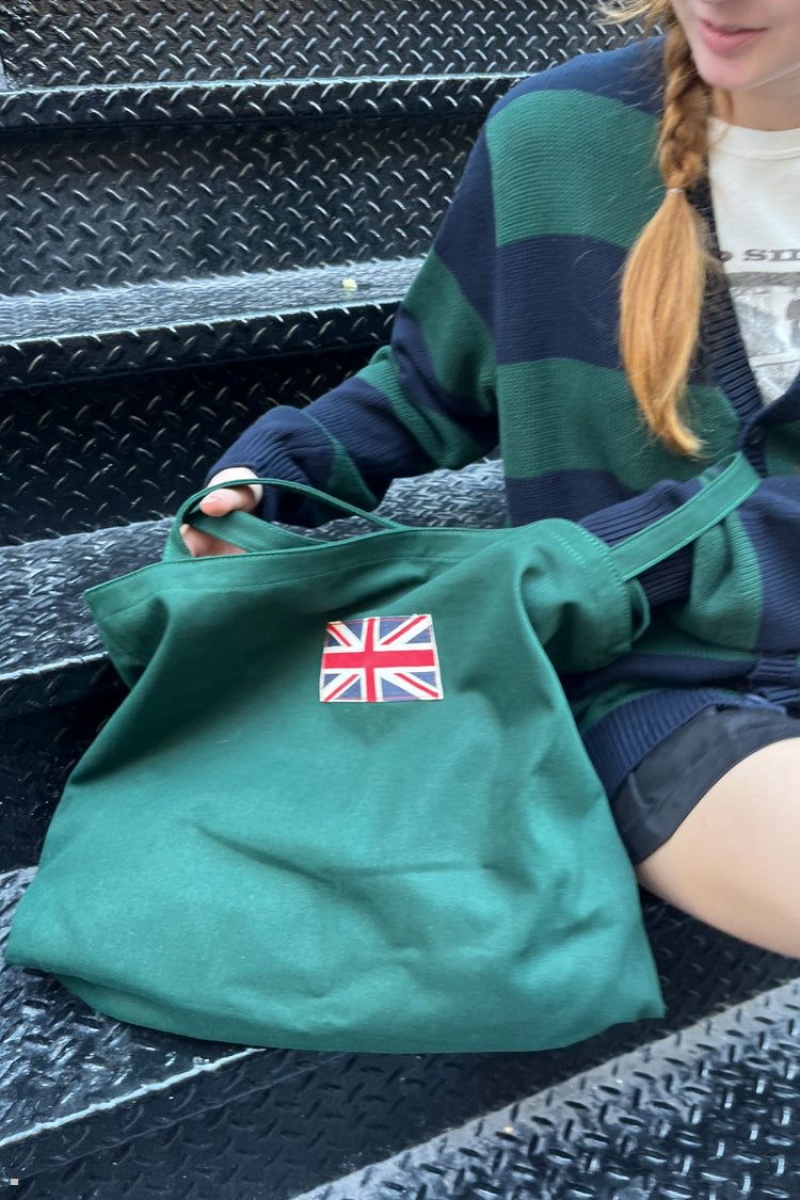 Sacs Fourre Tout Brandy Melville Union Jack Vert | BVO-21881483